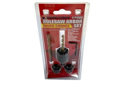 4Pc Hole Saw Arbor Kit