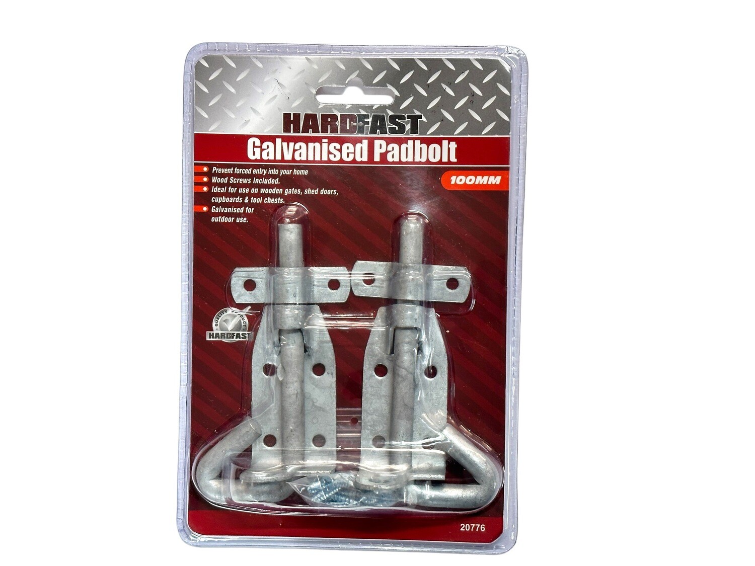 4&quot; 2Pc Pad Bolt Padbolt Gal