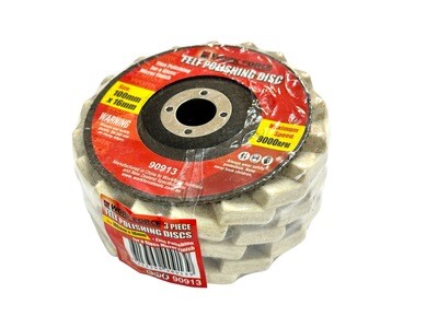 4” (100mm) Felt Polishing Disc 3 Piece