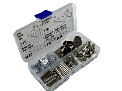 80 Pc Shelf Pin and Bracket Support Assortment