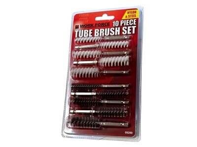 10 PC Nylon and Steel Tube Wire Brush