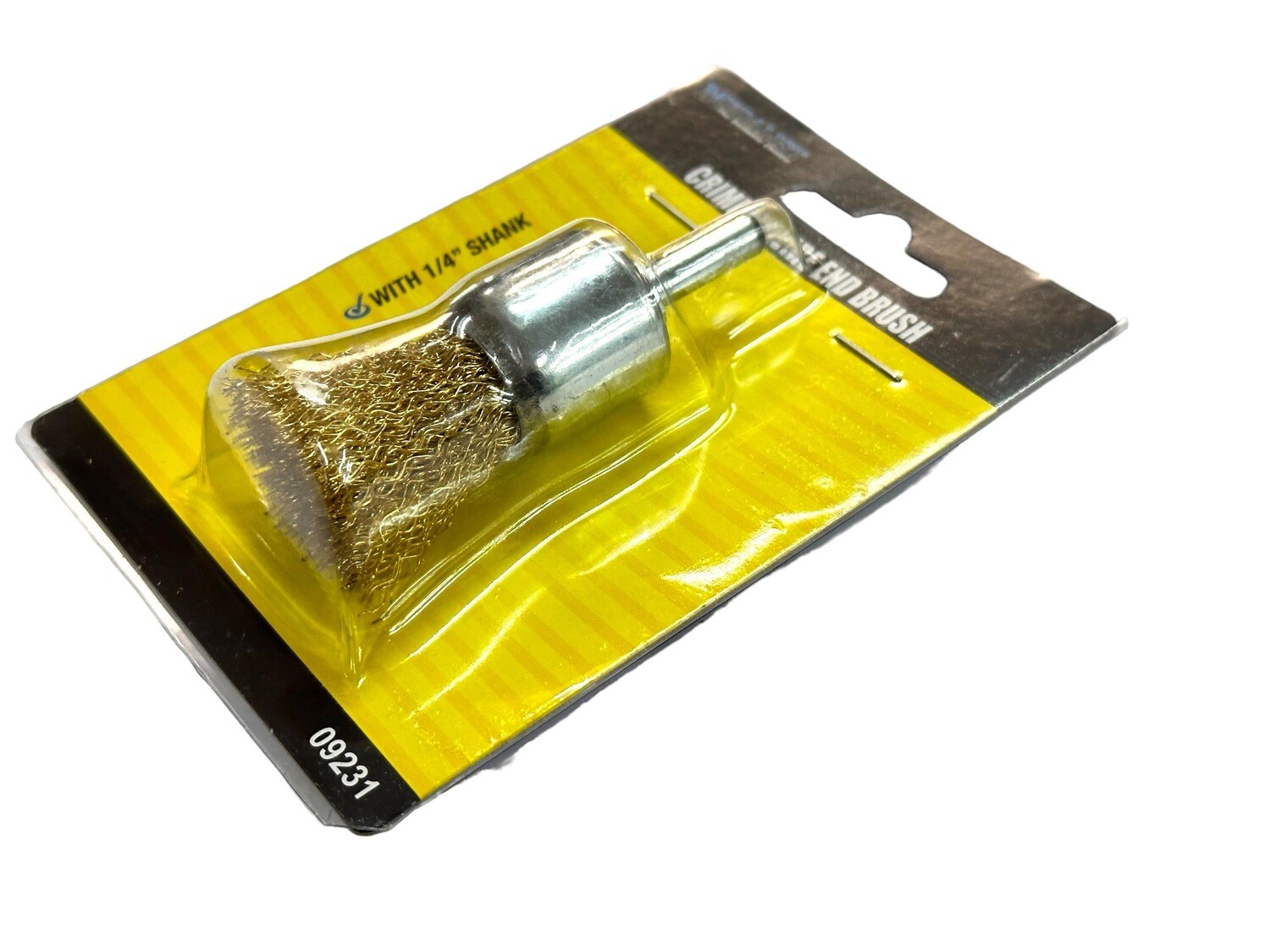 Wire Brush Cup on Stem 1/4” Shank 1” Bristle