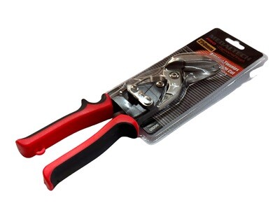 250mm Left Hand and Straight Tinsnips Red