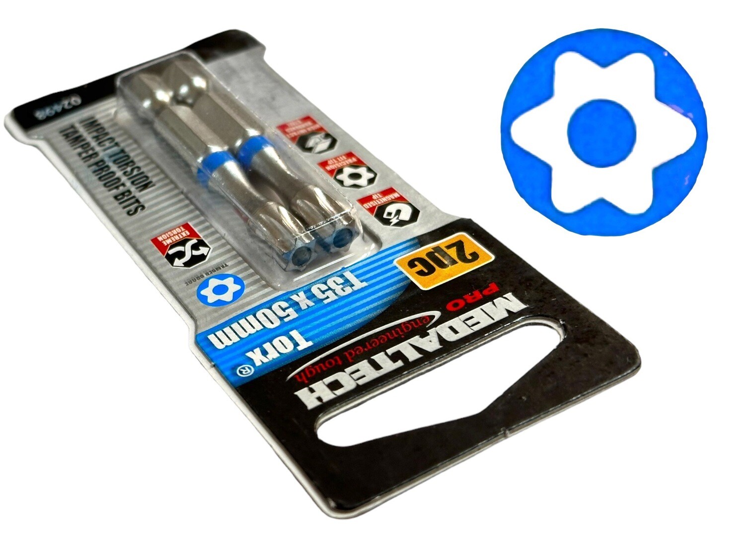 T35 x 50mm 2 Pc Bits Torx