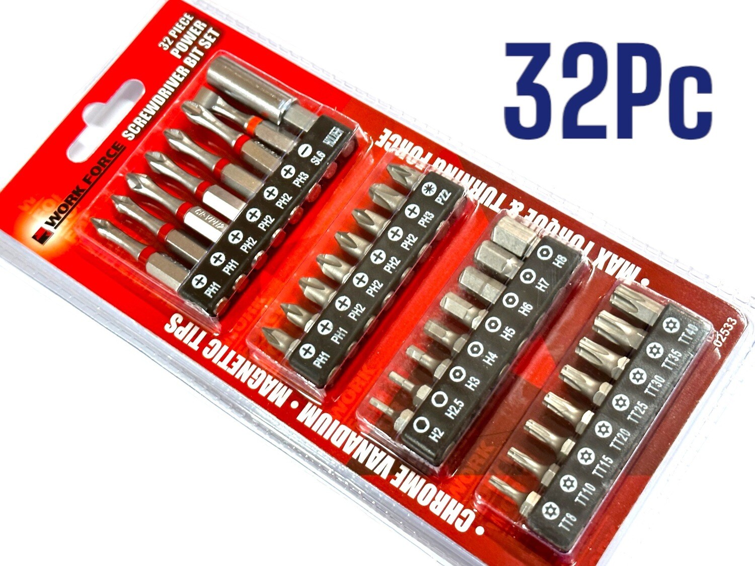 32 Pc Screwdriver Power Bits