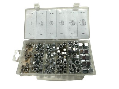 150 Pc Nylon Lock Nut Assortment