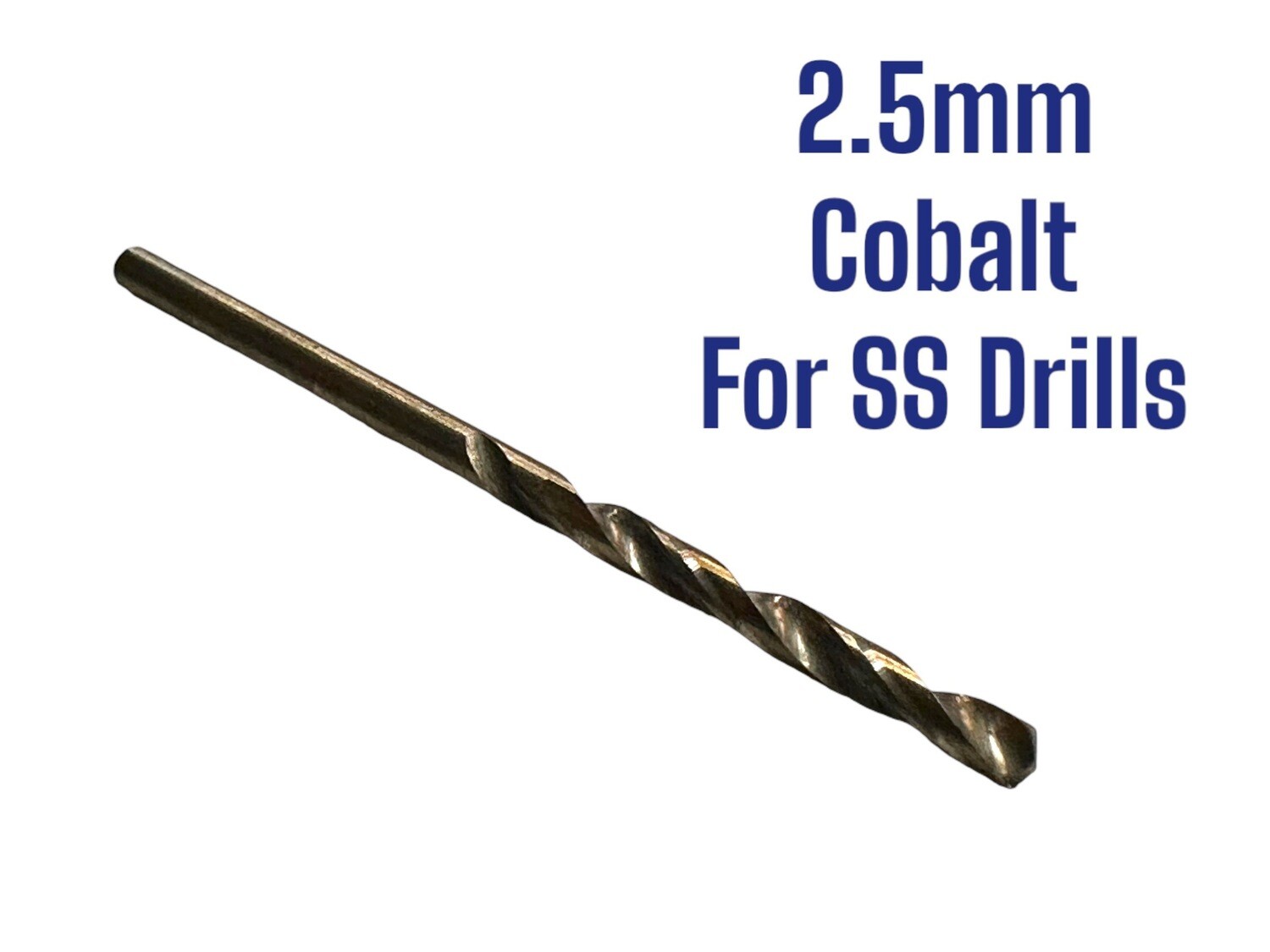 2.5MM HSS Drill Bits Suitable for Stainless Steel SOLD INDIVIDUALLY