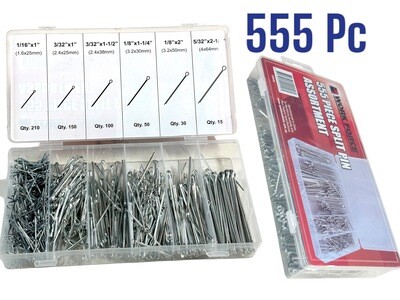 555 Piece Split Pin Assortment