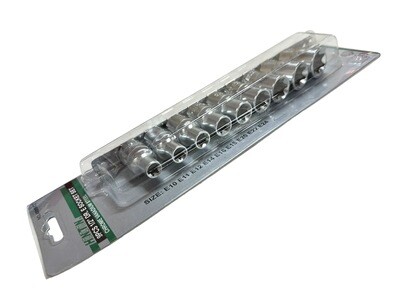 9PC Socket Set Star 1/2” Dr