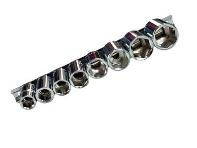 8PC 1/2” Dr Socket Set SAE