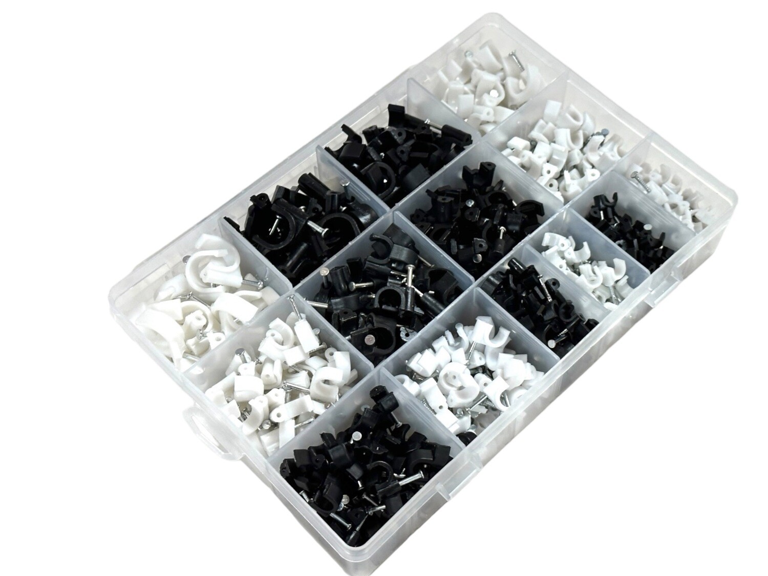 600 PC Cable Clip Assortment