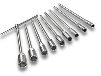 10 Pc T Handle Spanners Metric