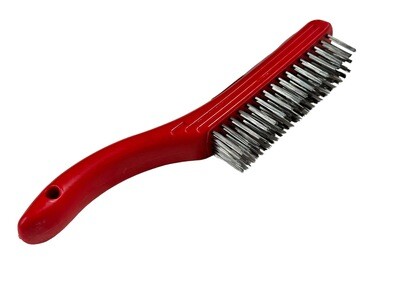 SS Wire Brush 10.5&quot; 4 Row