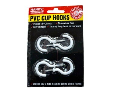 4PC PVC Coated 16mm Hook