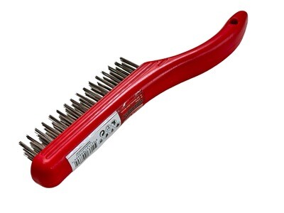SS Wire Brush 10.5" 4 Row