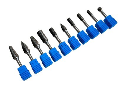 10PC Burrs Double Cut