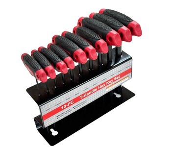 10 Pc Allen key Set Metric T Handle Hex