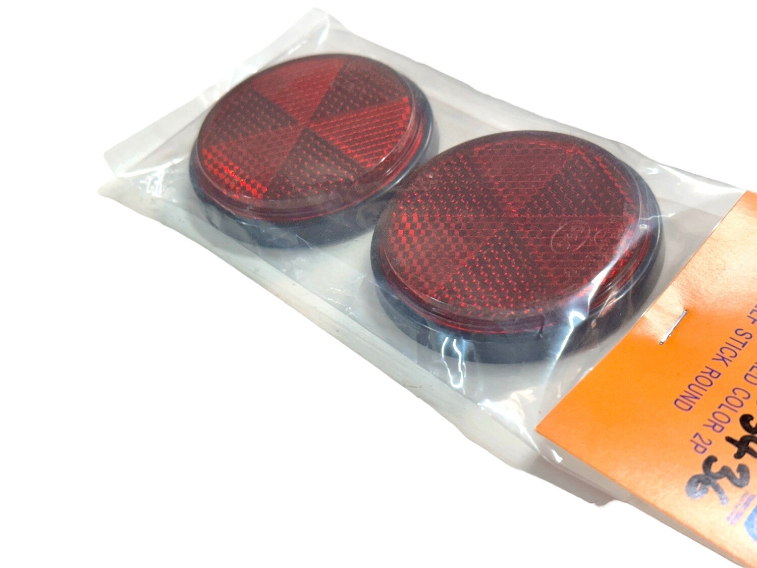 60mm Red Round Reflector 2pc