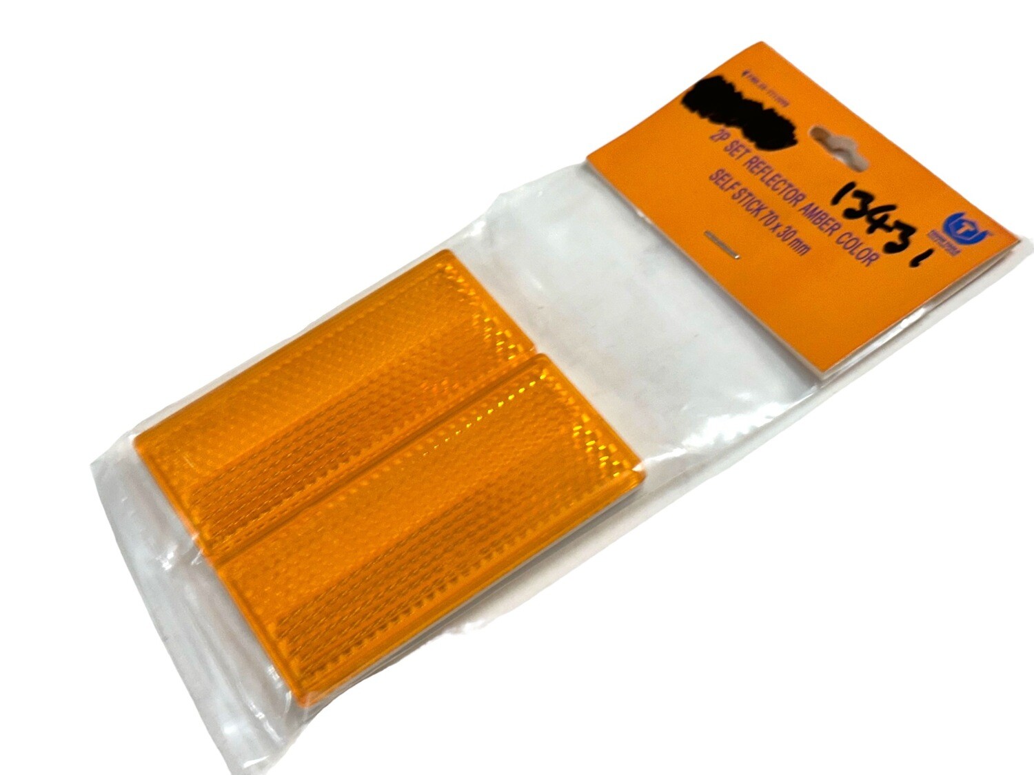 70mm x 30mm 2Pc Amber Reflectors