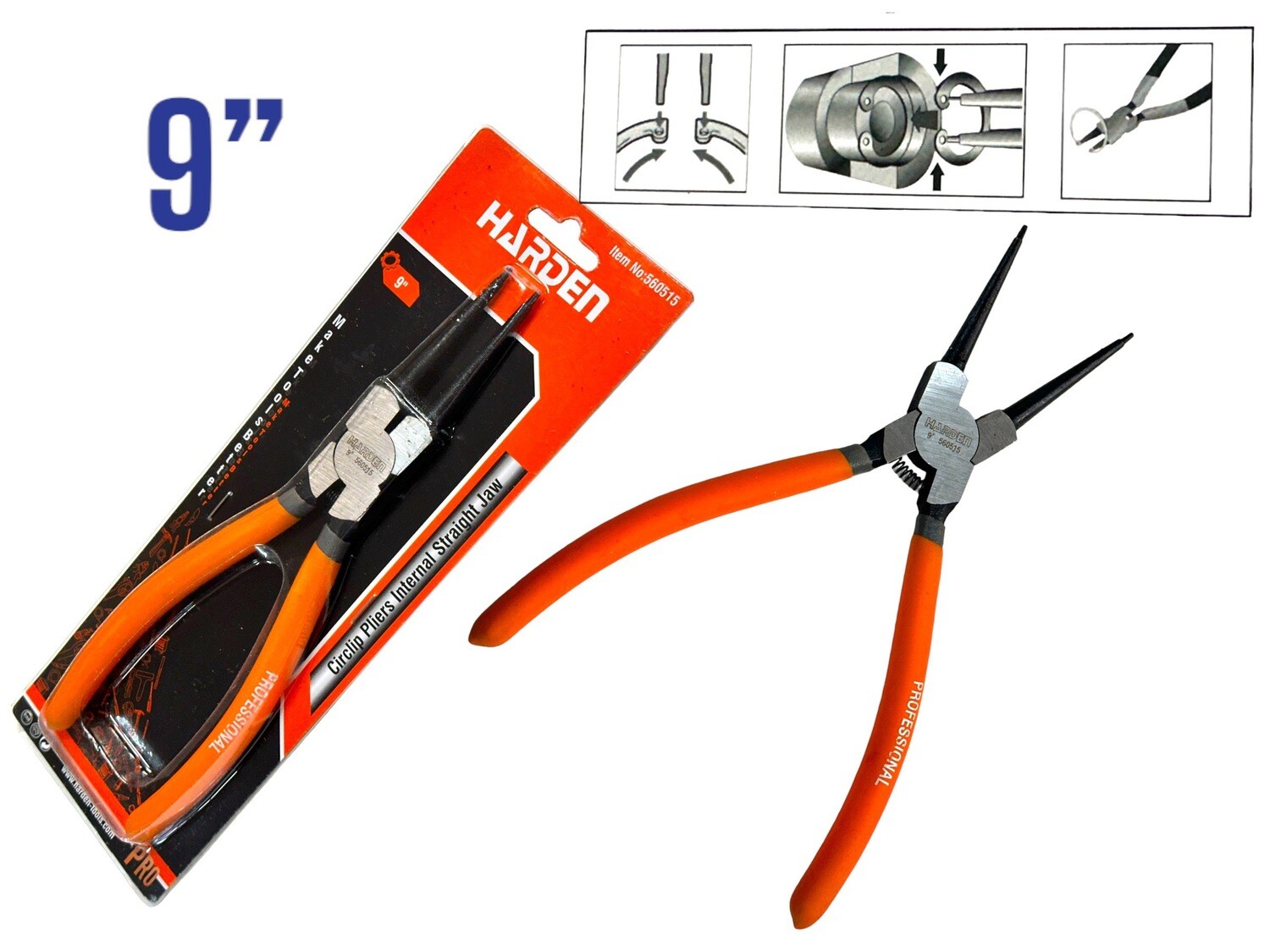 9” Circlip Pliers Internal