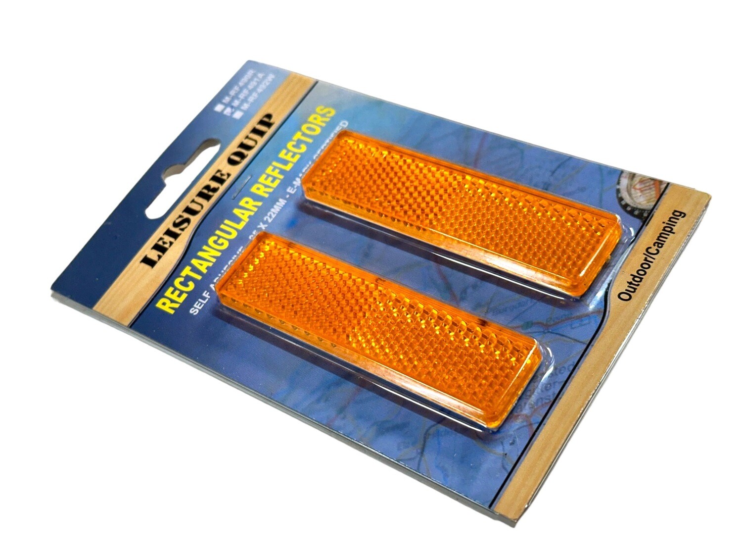 Amber 85 x 22mm Reflector 2pc