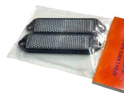 90mm x 24mm 2Pc White Reflectors