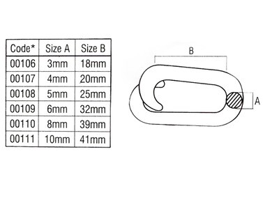 10mm x 41mm Chain Split Link