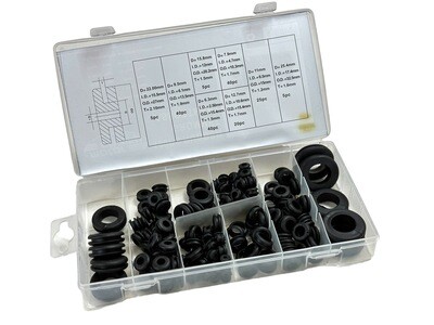 180 Pc Rubber Grommet Assortment