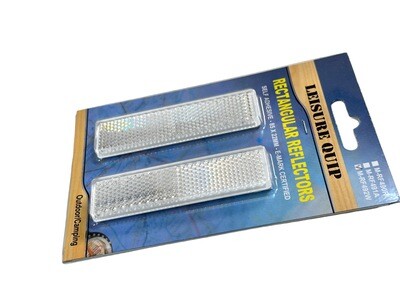 2Pc White 85mm x 22MM Reflectors