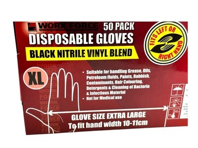 50Pc XL Extra Large Dis Gloves