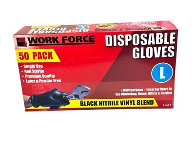 50Pc Large Disposable Gloves 9-10
