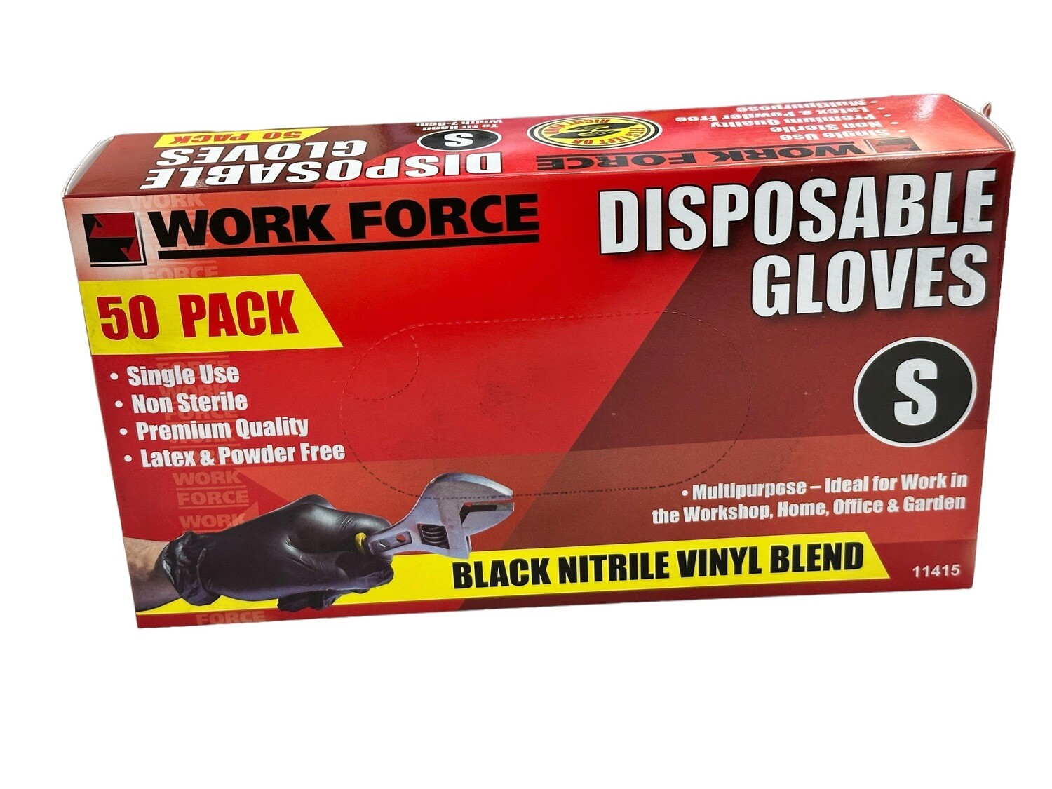 50Pc Small Disposable Gloves Size: 7-8