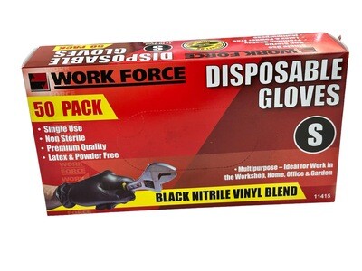 50Pc Small Disposable Gloves Size: 7-8