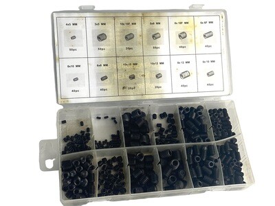 450Pc Metric Grub Screws Assortment