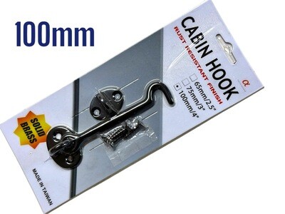 100mm Black Cabin Hook