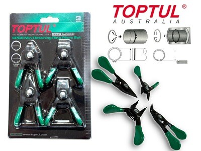 4Pc Mini Retaining Ring Circlip Pliers Set