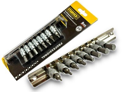 8 Pc Hex Socket Set 1/4&quot; Dr