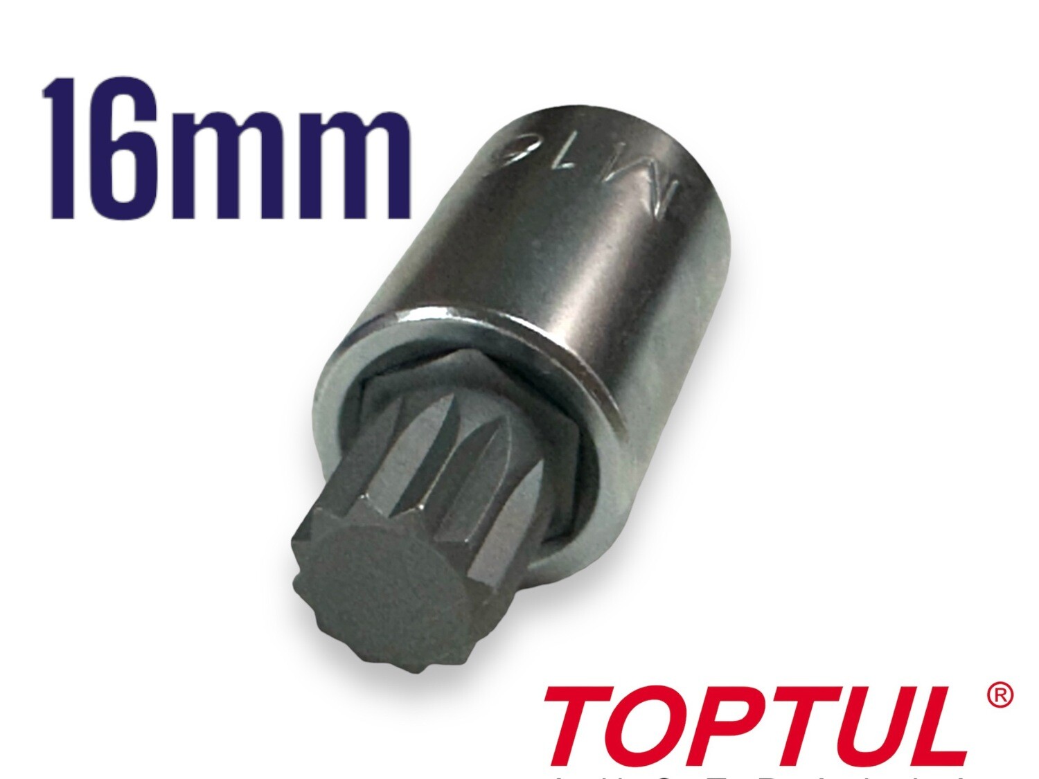 M16 Spline Socket 1/2&quot; Dr 16mm