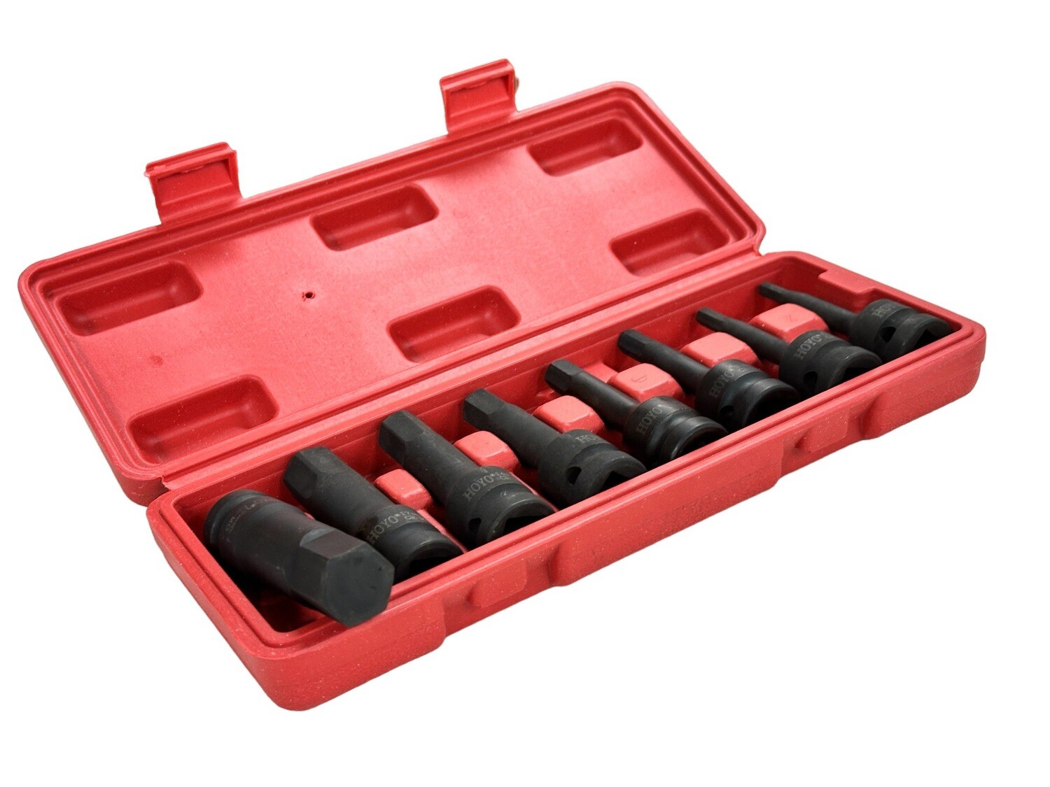 1/2” Dr 8Pc Hex Impact Socket Set