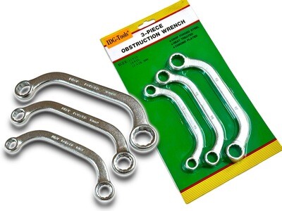 3 Piece Obstruction Wrench Set