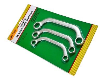 3 Piece Obstruction Wrench Set