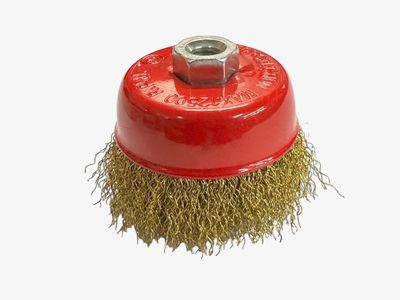 75mm (3&quot;) Wire Brush Cup 10mm x 1.5mm Thread