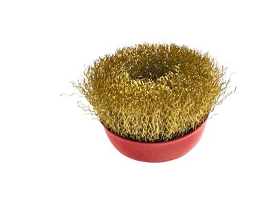 75mm (3") Wire Brush Cup 10mm x 1.5mm Thread