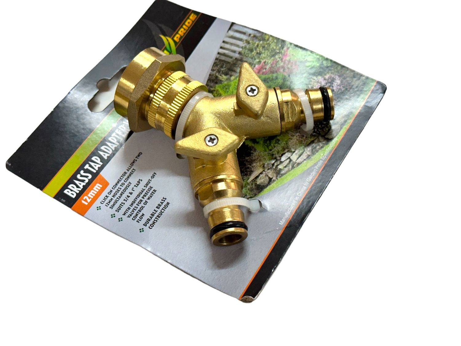 Brass Tap Adaptor 2 Way