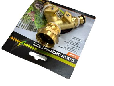 Brass Tap Adaptor 2 Way