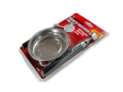 3Pc Magnetic Set Dish, Mirror, Pick up Tool
