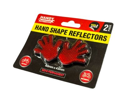 2 Pc Hand Red Reflectors
