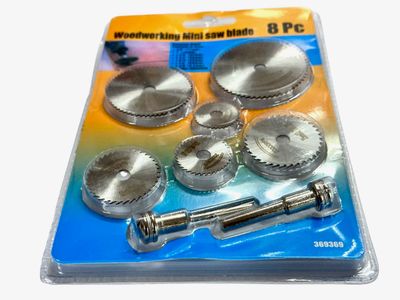 8 Piece Miniature Wood Saw Blade Set