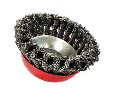 100mm (4") Wire Brush Cup Knotted