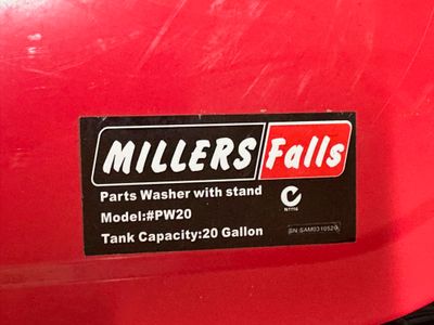 20 Gal Parts Washer